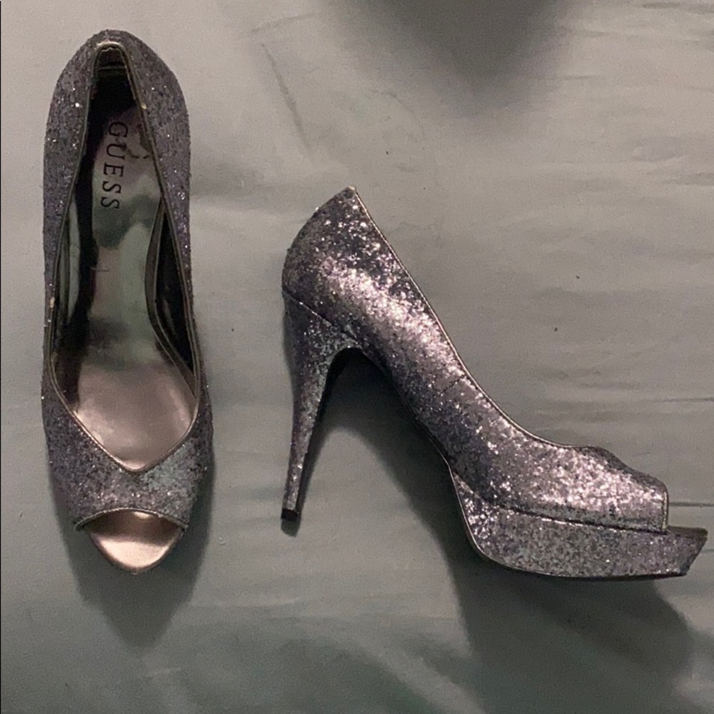 New Never Warn Guess Sparkle Heels